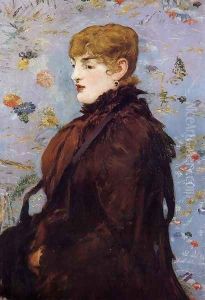 Autumn, Portait of Mery Laurent in a Brown Fur Cape