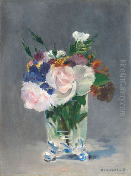 Flowers In A Crystal Vase - view 1