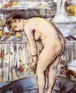 Woman in a Tub 1878-79 by Edouard Manet