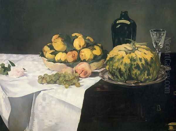 Still Life with Melon and Peaches 1866 - view 1