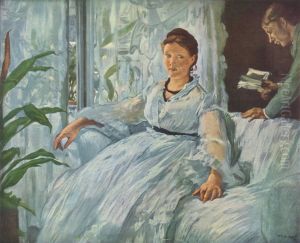 Reading (or Mme Manet and Léon) by Edouard Manet