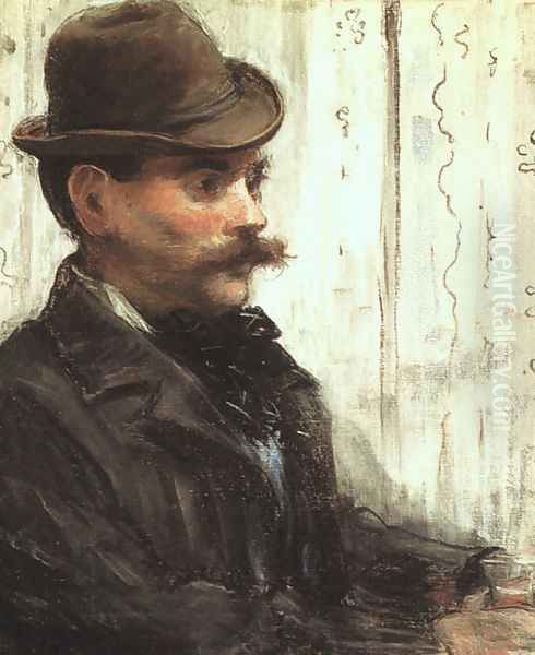 Portrait of Alphonse Maureau (Man with a Round Hat) 1880 - view 1
