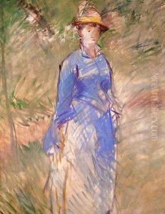 Young Woman in the Garden I by Edouard Manet