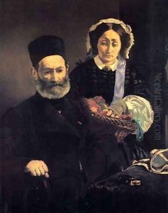 Mr And Mme Auguste Manet by Edouard Manet