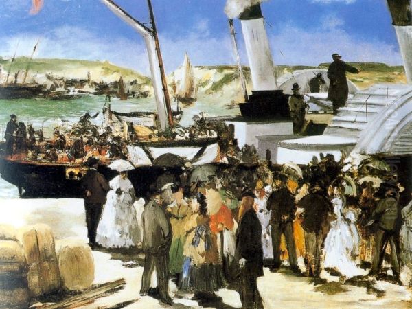 The Depature Of The Folkestone Boat - view 1
