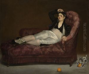 Young Woman Reclining by Edouard Manet