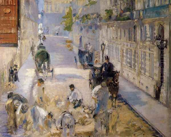Rue Mosnier with Road Menders - view 1