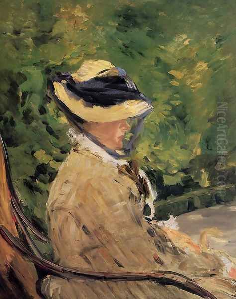 Madame Manet at Bellevue - view 1