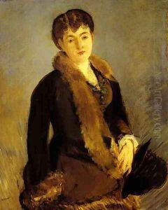 Portrait of Mlle Isabelle Lemonnier by Edouard Manet