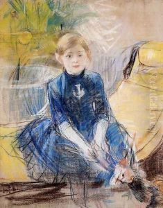 Little Girl In A Blue Dress