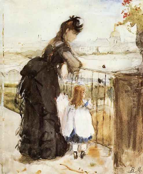 On the Balcony 1872 by Berthe Morisot