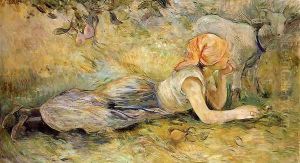 Shepherdess Laying Down