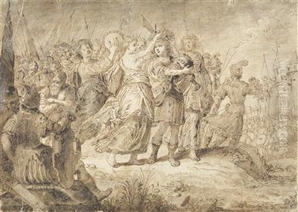 The Triumph Of David Over Goliath - view 1