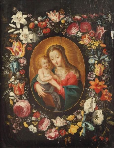 The Virgin And Child In A Feigned Cartouche - view 1