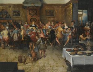 The Wedding At Cana by Frans II Francken