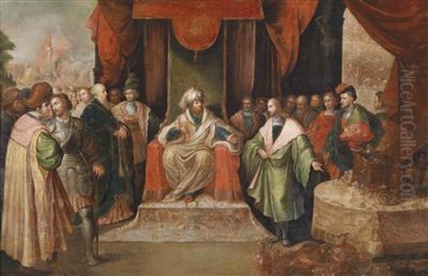 Croesus Showing Solomon His Riches - view 1