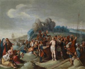The Flagellation Of Christ by Frans II Francken
