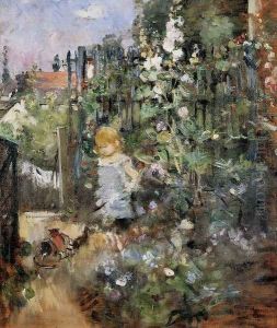 Child In The Rose Garden by Berthe Morisot