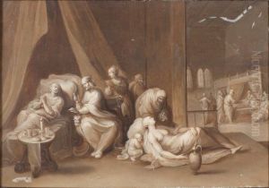 Les Trois Ages De La Vie by Frans II Francken