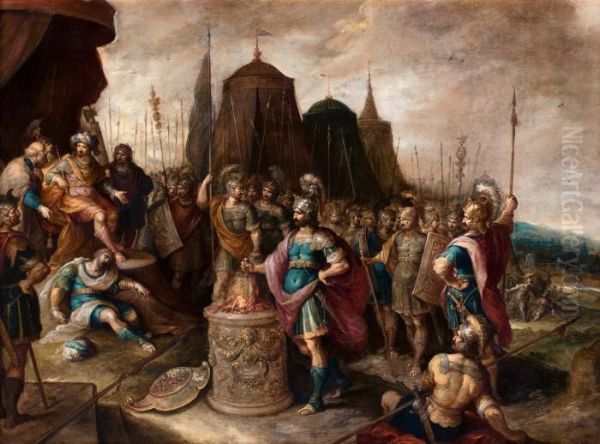 Gaius Mucius Scaevola Before Lars Porsenna - view 1