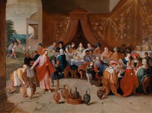 Diehochzeit Zu Kana by Frans II Francken