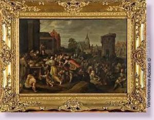 La Multiplication Des Pains by Frans II Francken
