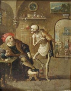 Le Mort Jouant Du Violon by Frans II Francken
