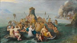 The Triumph Of Neptune And Amphitrite by Frans II Francken