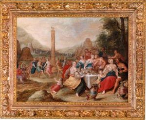 Werkstatt Der Tanz Um Dasgoldene Kalb by Frans II Francken