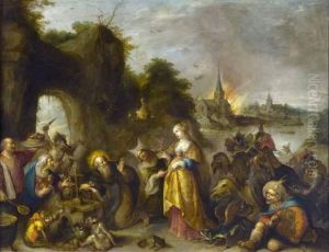 La Tentation De Saint Antoine by Frans II Francken