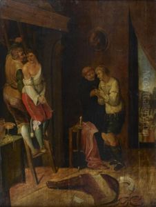 Scene De L'inquisition by Frans II Francken