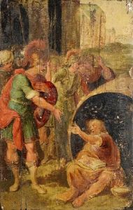 Diogenes by Frans II Francken