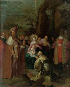 The Adoration Of The Magi by Frans II Francken