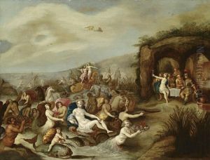 Triumphzug Von Neptun Und Amphitrite by Frans II Francken