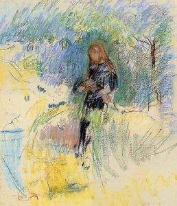 Young Woman Holding A Dog In Her Arms