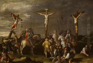 La Crucifixion by Frans II Francken
