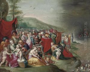 The Crossing Of The Red Sea by Frans II Francken