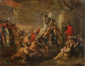 The Descent Of The Cross by Frans II Francken