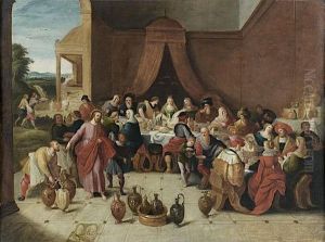 Les Noces De Cana by Frans II Francken