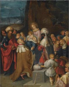 The Adoration Of The Magi by Frans II Francken