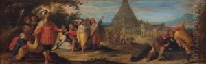 La Torre Di Babele by Frans II Francken