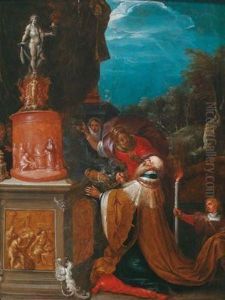 Salomone Adora Gli Idoli by Frans II Francken
