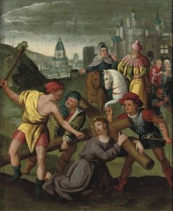Christ Carrying The Cross by Frans II Francken