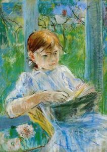 Portrait Of The Artists Daughter Julie Manet At Gorey by Berthe Morisot
