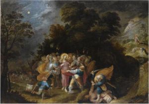 The Arrest Of Christ In The Garden Of Gethsemane by Frans II Francken