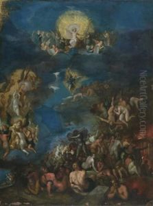 Das Jungste Gericht. by Frans II Francken