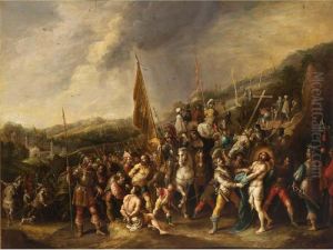 Christ On The Road To Cavalry by Frans II Francken