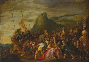 Christ On The Road To Calvary by Frans II Francken