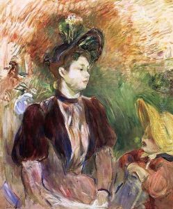 Young Woman And Child Avenue Du Bois