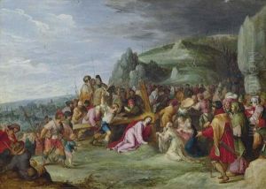 Die Heilige Veronika Reicht Christus Das Schweisstuch. 1618 - 1621.